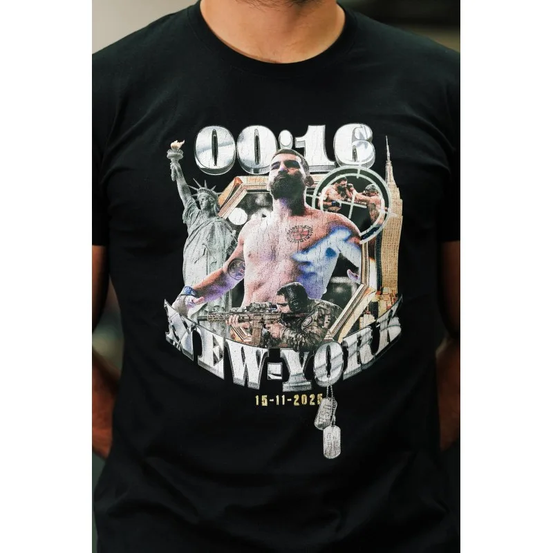 T-shirt UFC 322 : design bootleg 00:16 New York