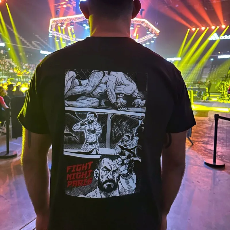 Dos du t-shirt UFC Paris : design inspiré de One Piece